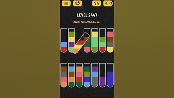 Water sort puzzle level 2447