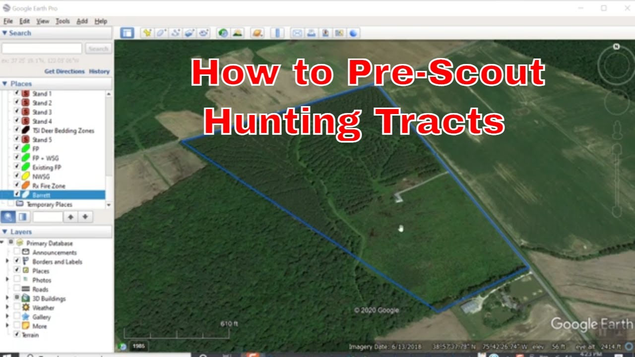 Scouting Hunting Land with Satellite Imagery