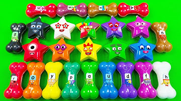 Looking for Numberblocks, Alphablocks, Alphabet Lore All CLAY in Bone, Star, Shapes,… Coloring! ASMR