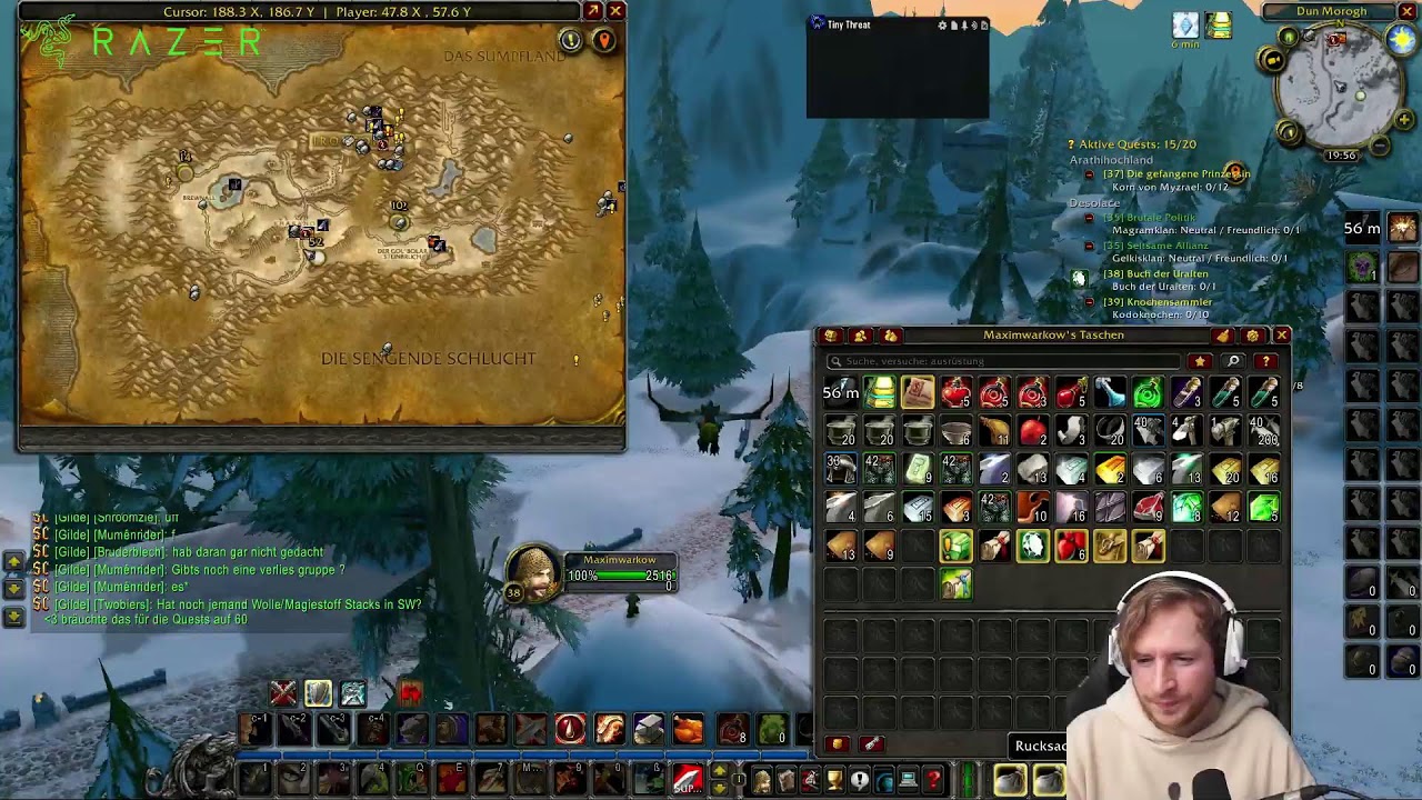 [SAUERCROWD] Tag 21 - Schmiede Büro | 0 Tode | !razer !holzkern 