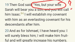 The NIV Translation of Genesis 17:19, Yes, But...
