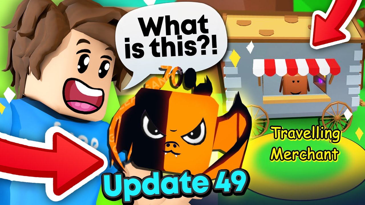 Update 49 Leaks Traveling Merchant And 700m Egg Pets In Bubblegum Simulator Roblox Youtube - roblox merchant