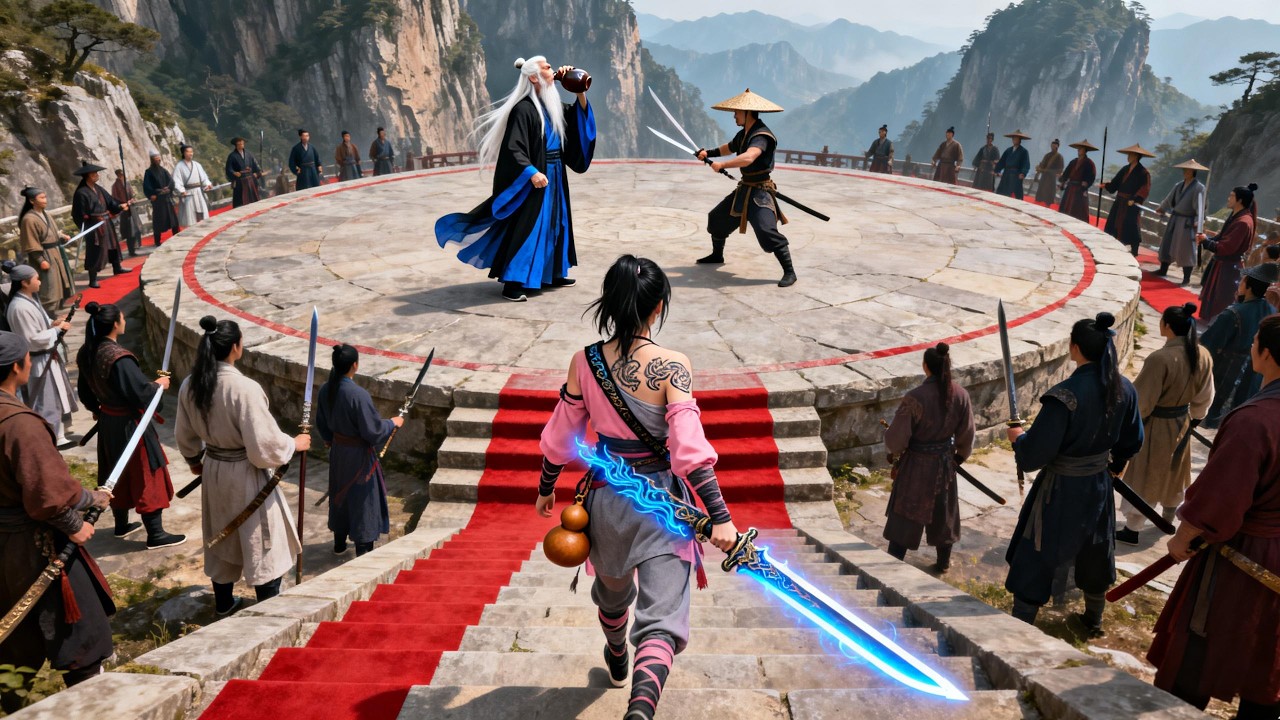 三大高手巅峰对决，怎料无名少女一招横扫全场！#功夫#動作#武俠 #熱門 #movie #中國電視劇#成毅 #chinesedrama