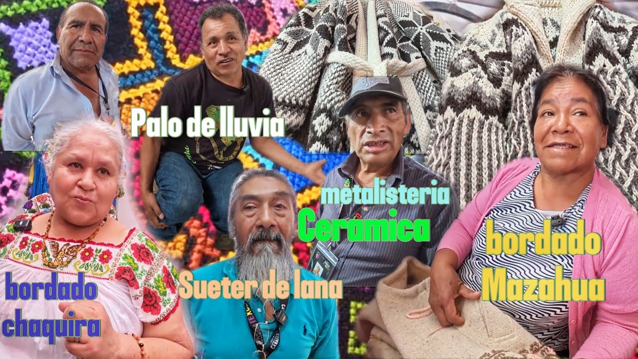 BORDADOS MAZAHUA/BORDADOS CON CHAQUIRA/EL SUETER QUE USÓ MARILYN MONROE/CERAMICA/ PALO DE LLUVIA🧦🧤🎭👗