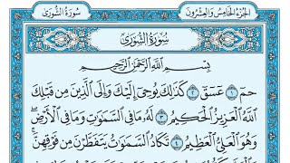 🌸سورة الشورى🌸 تلاوه تريح القلوب💛  للقارئ معتز آقائي🌹