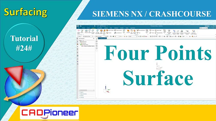 Siemens NX / Surfacing / Four Points Surface