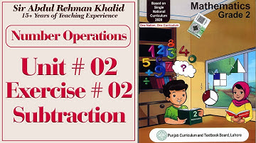 Unit 2 Subtraction Exercise 2 Class 2@educationuptoclass12