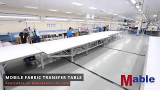 Mable Spreading Mobile Fabric Transfer Table (NEW 2018)