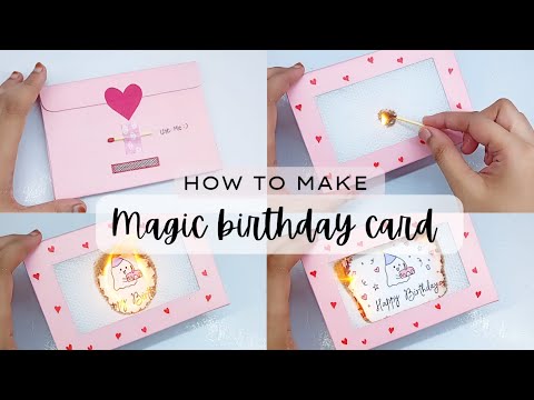 DIY | Magical Birthday Card  | Fire card tutorial | Magical handmade birthday card | Surprise Card