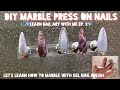 Diy easy press on nails | easy gel marble tutorial | vanity Val