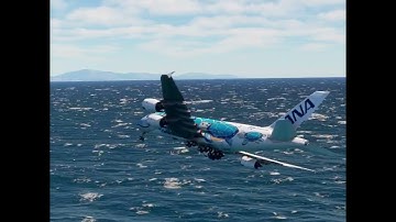 the plane hit a storm and made an emergency landing EPs190