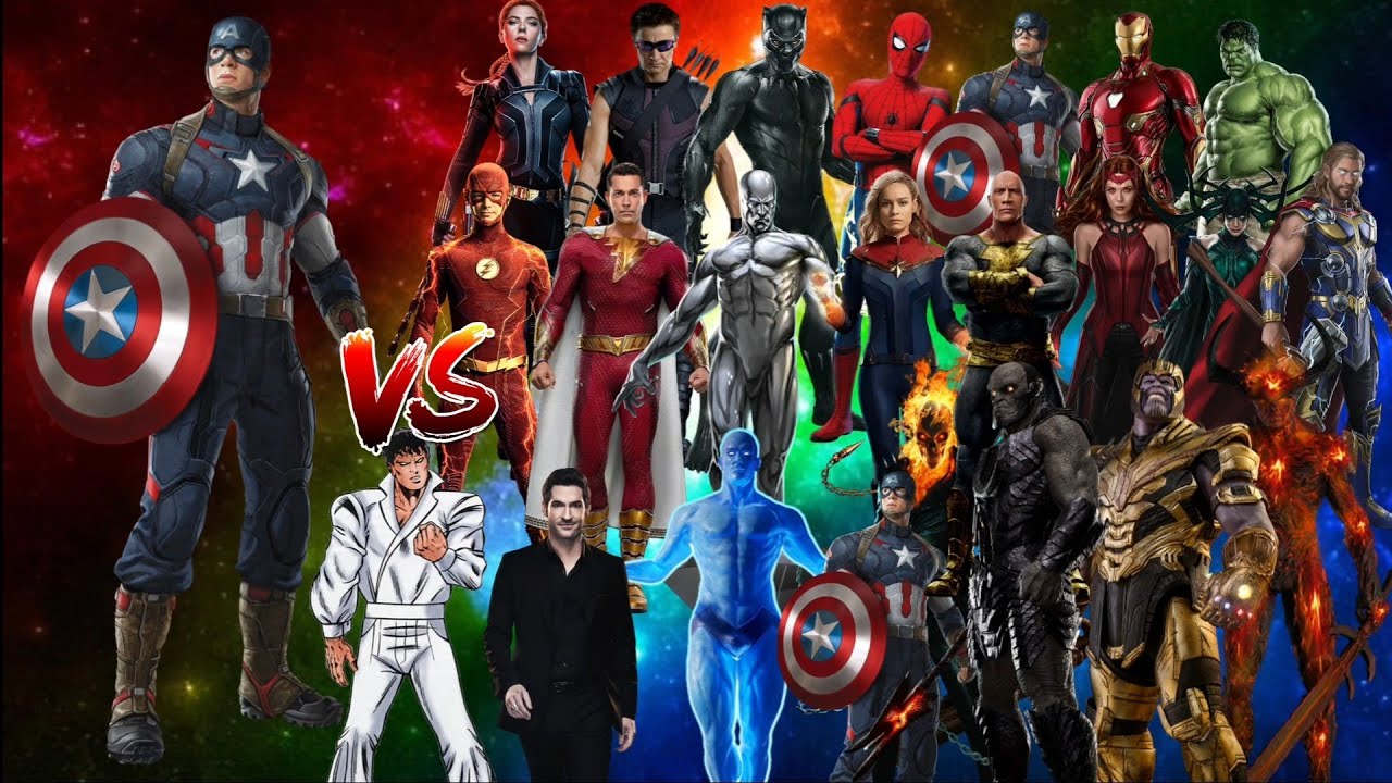 Captain America vs Marvel & DC #ironman #spiderman #captainamerica #civilwar #thor 