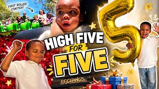 High Five for Five 🖐🏽 | Storybook Land Adventures, P.F. Chang’s, Presents, & Birthday Fun