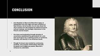 The NOLA Contributions of Jean-Baptiste Le Moyne de Bienville