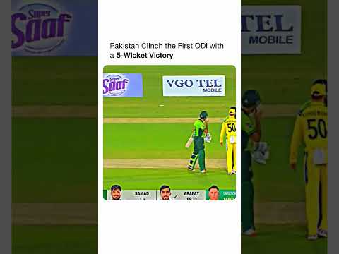 Pakistan Clinch the First ODI with a 5-Wicket Victory