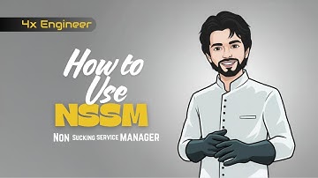 Run Windows Software as a Service using NSSM | English Video | 4x Engineer