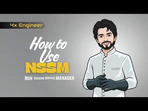 Run Windows Software as a Service using NSSM | English Video | 4x Engineer
