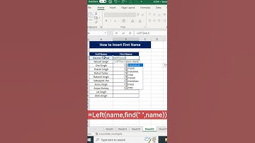 How to Insert First Name😮 #msexcel #excel #left #find #shortsvideo #shorts #computer #eca #tricks