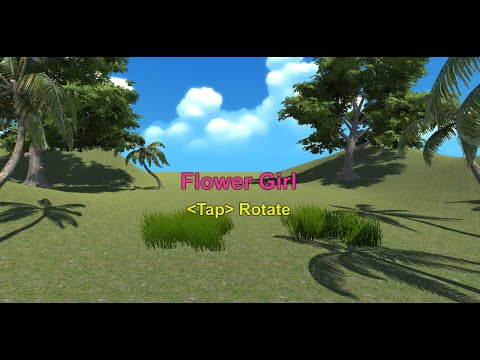 Unityシンプルゲーム「Flower Girl」デモ