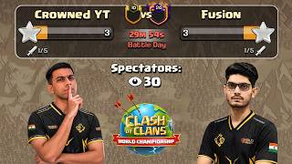 2nd Match of Stage 2 | CROWNED YT vs FUSION at the World Championship | Clash of Clans
