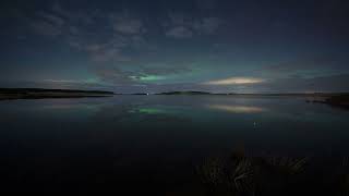 Loch Calder Moonlight Aurora