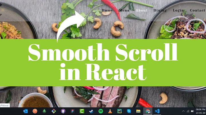 Smooth Scrolling Navbar Transition in ReactJS