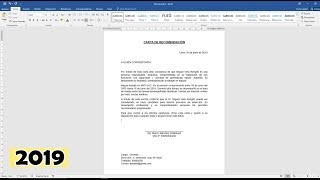How to write a job recommendation letter in Word Wealth