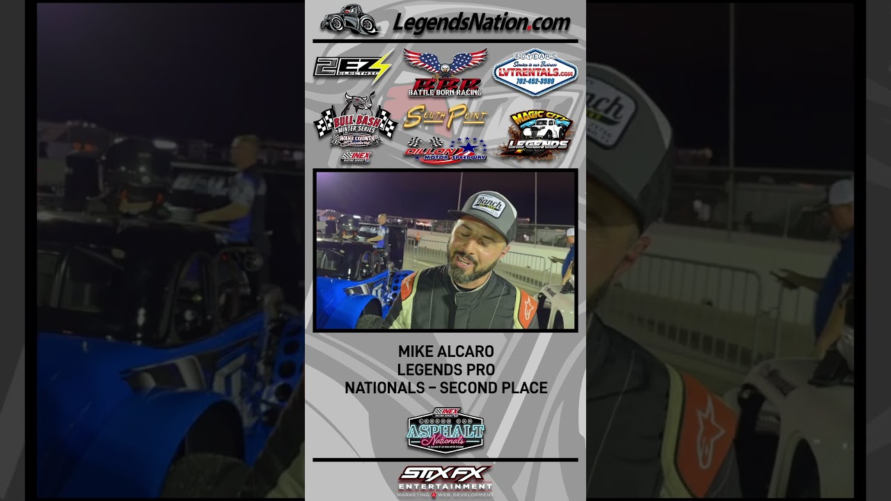 Mike Alcaro – Legends Pro Nationals Second-Place Interview – 2025 Asphalt Nationals