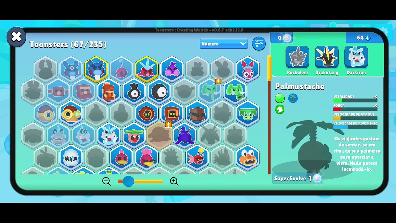 Meu irmão jogando toonsters 