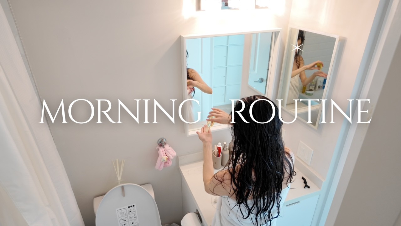 my 8am morning routine | self care, working out, productive morning