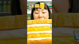 Giant vs big vs small vs tiny egg sandwich daily food challenge 🐣