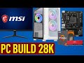 28K Gaming PC Build 2025 | Ryzen 5 | Gigabyte B450M k | RGB Setup | 22'' Monitor