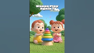 🎨 Jojo & Kiki Learn Colors with the Color Pyramid | Fun Kids Cartoon  #abcd #kidslearning #shorts