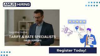 📦 Become a Tariff & Rate Specialist – The Backbone of Sales Success! AMUS Hiring! AMUS Soft! screenshot 2