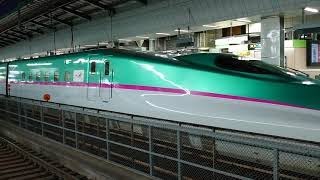 東北新幹線E5系　夜の東京駅発車シーン