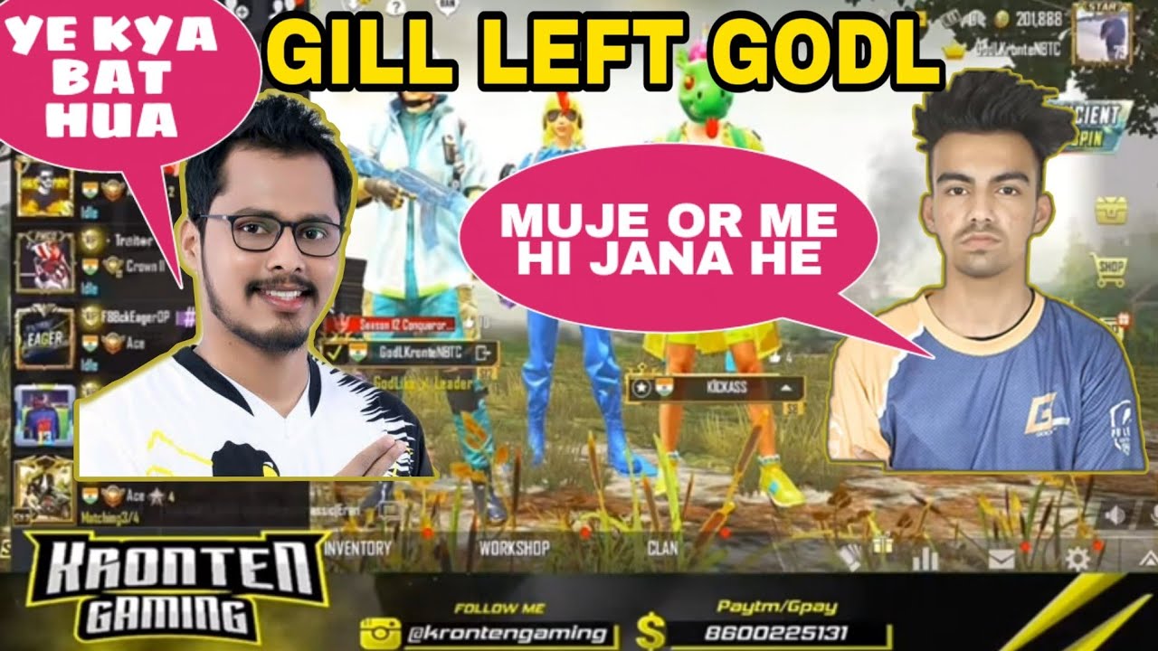 KRONTEN EXPLAINING WHY GODL GILL LEFT GODL AND JOINED OR. 