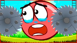 dangerous adventure in the game about the red ball 5. Опасное приключение в игре про красный шарик 5 screenshot 2