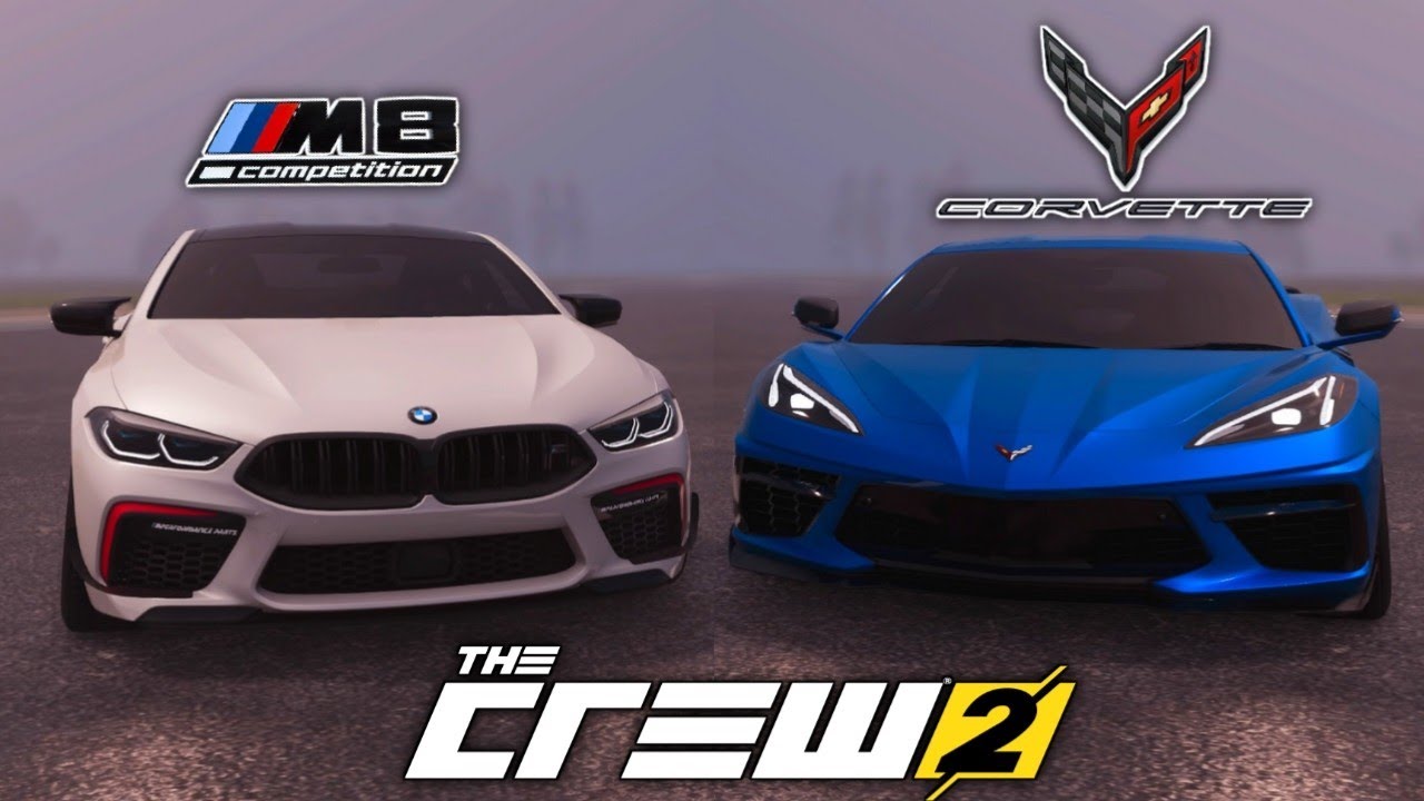 THE CREW 2 : BMW M8 Competition coupé vs Chevrolet Corvette C8 ! - YouTube