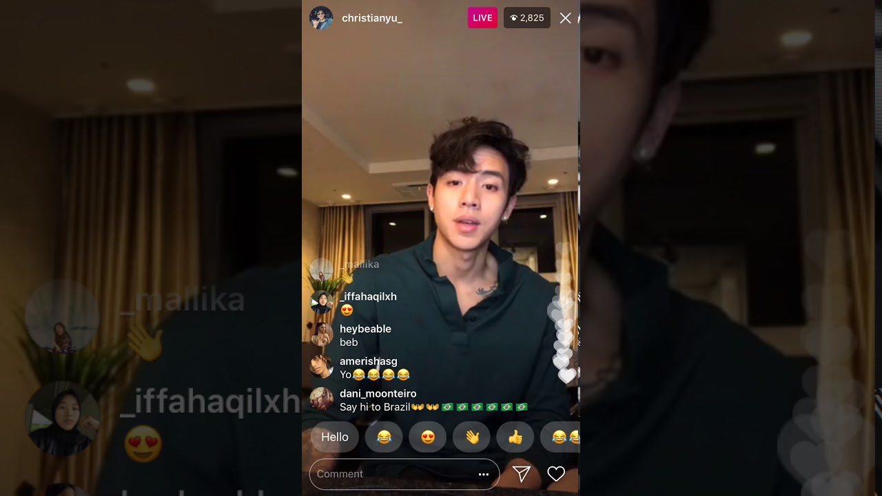 Christian Yu Instagram Live | April 20th