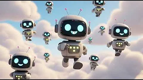 Tiny Robots Turn On! | Cute Robot Dance Song for Kids