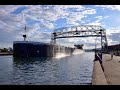 The Clang of the Buoy. The American Integrity Departing Duluth  September 05, 2021