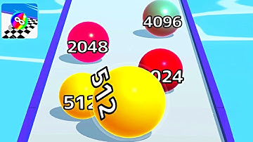 Ball Run Infinity Number Up To (128M, 256M, 512M, 1024M) ! All Levels Gameplay Part 65 android, ios