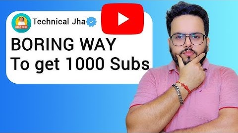 3 Boring But EASIEST steps to get 1,000 YouTube Subscribers