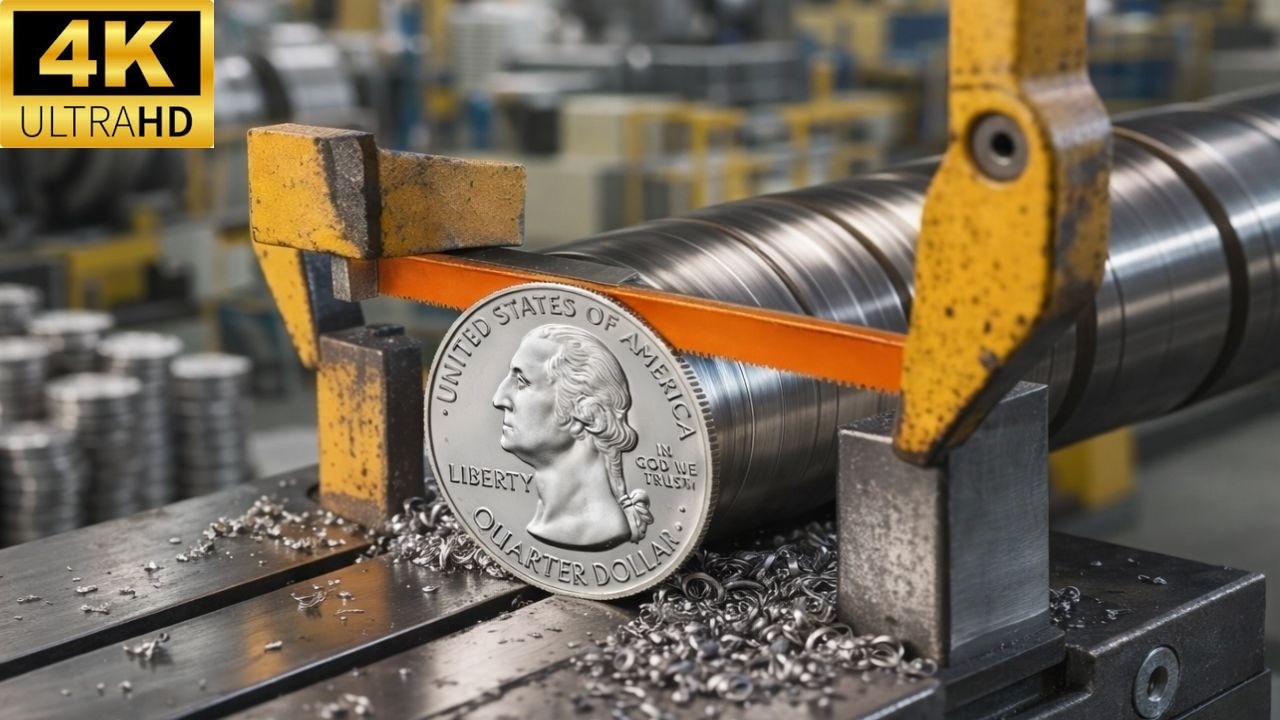 CÓMO se FABRICAN las MONEDAS en EE UU | Dentro de la Fábrica de Monedas (ASMR Industrial)