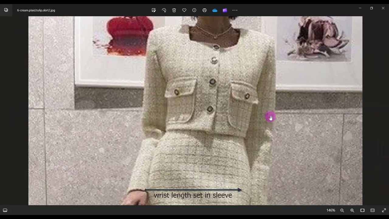 "Chanel" style cropped jacket with flared midi skirt - Defining the style lines