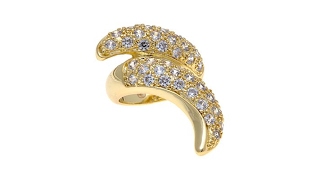 Roberto by RFM Ondate SpiralStyle Bypass Ring