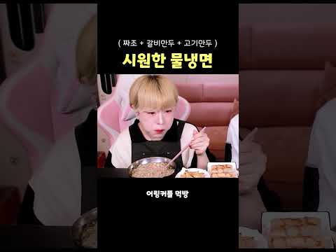 먹방 🍜 물냉면 &amp; 만두 + 베트남 짜조 MUKBANG | Korean Cold Noodles Dumplings | 水冷麺 &amp; 揚げ春巻き