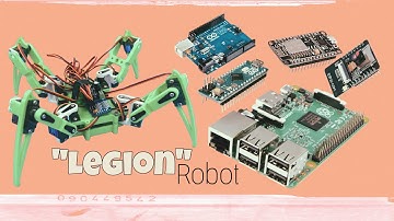 Legion Mark 1 : Gyro Stabilized Spider Robot || Raspberry Pi , Arduino project