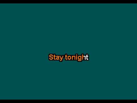 Benjamin Orr - Stay The Night [Karaoke Version]