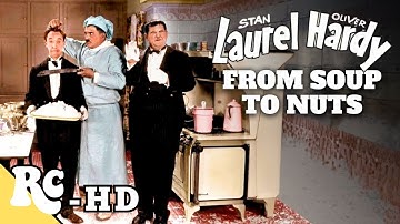 From Soup to Nuts (1928) | Stan Laurel | Oliver Hardy | Classic Movie Restored In HD